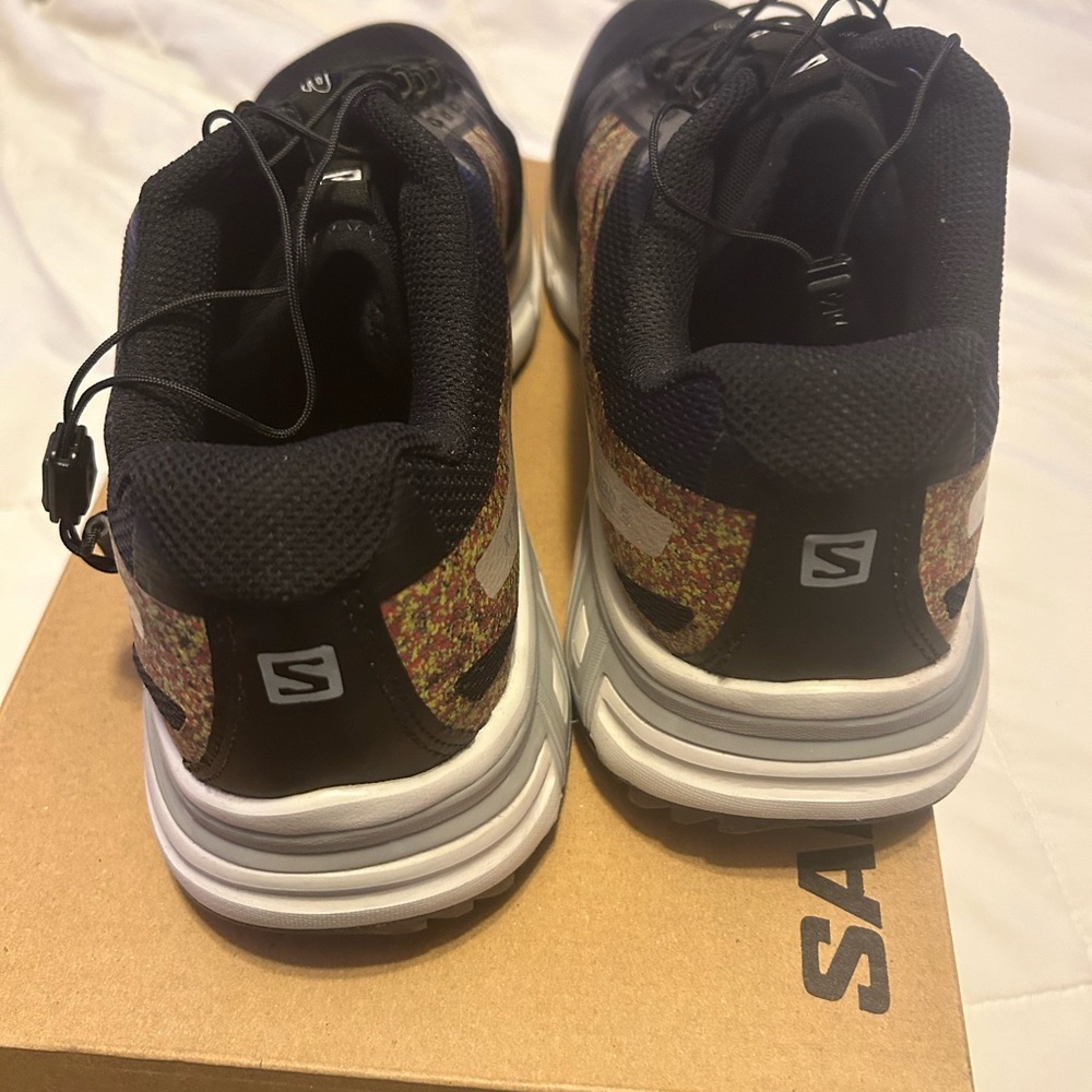 Salomon Black and Multicolor Sneakers